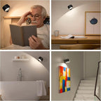 Wiederaufladbare LED-Wandleuchte mit drehbarem Kopf