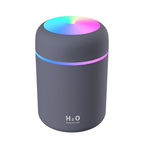 Compact Ultrasonic Humidifier – 300 ml with Color Ring Lighting