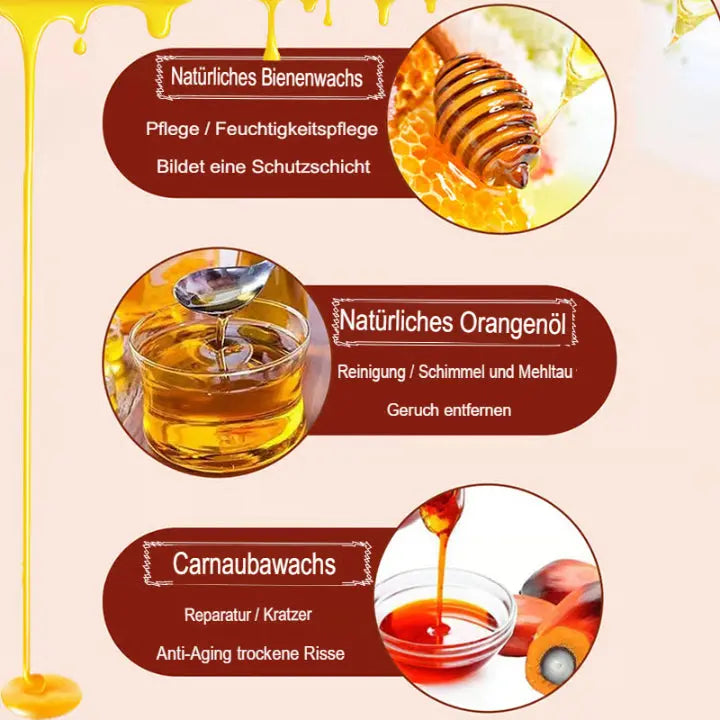 Natürliches Bienenwachs für Holzpflege (2er-Set) Mivoza Deutschland