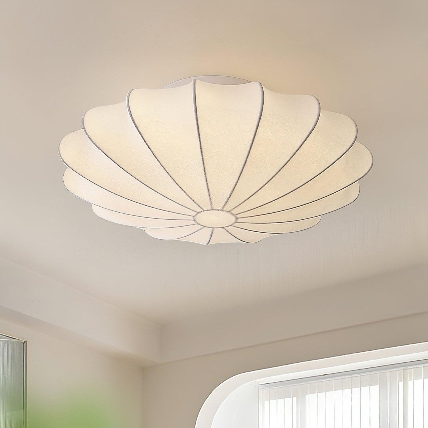 Deckenleuchte Muschel-Design mit warmem Licht