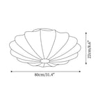 Deckenleuchte Muschel-Design mit warmem Licht