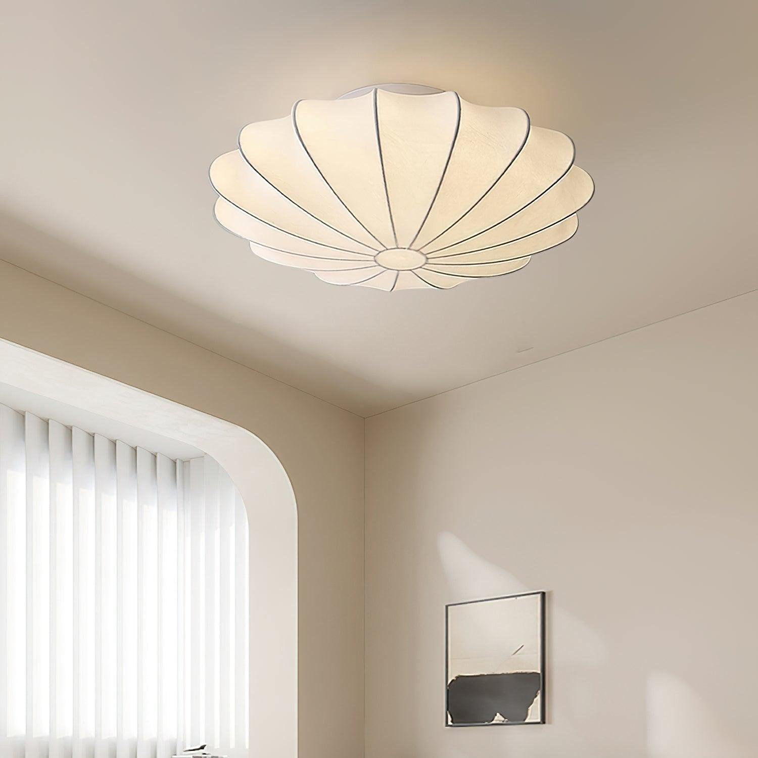 Deckenleuchte Muschel-Design mit warmem Licht