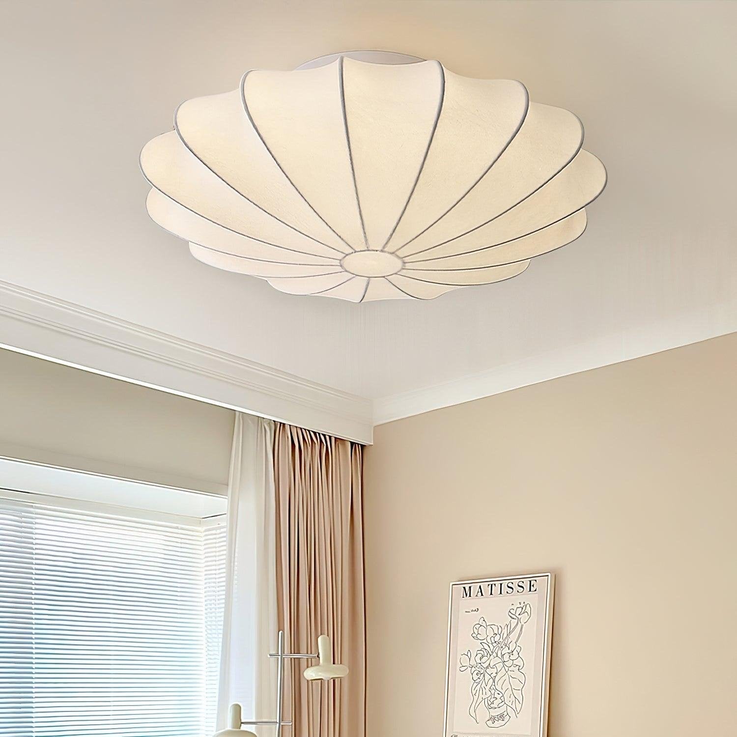 Deckenleuchte Muschel-Design mit warmem Licht