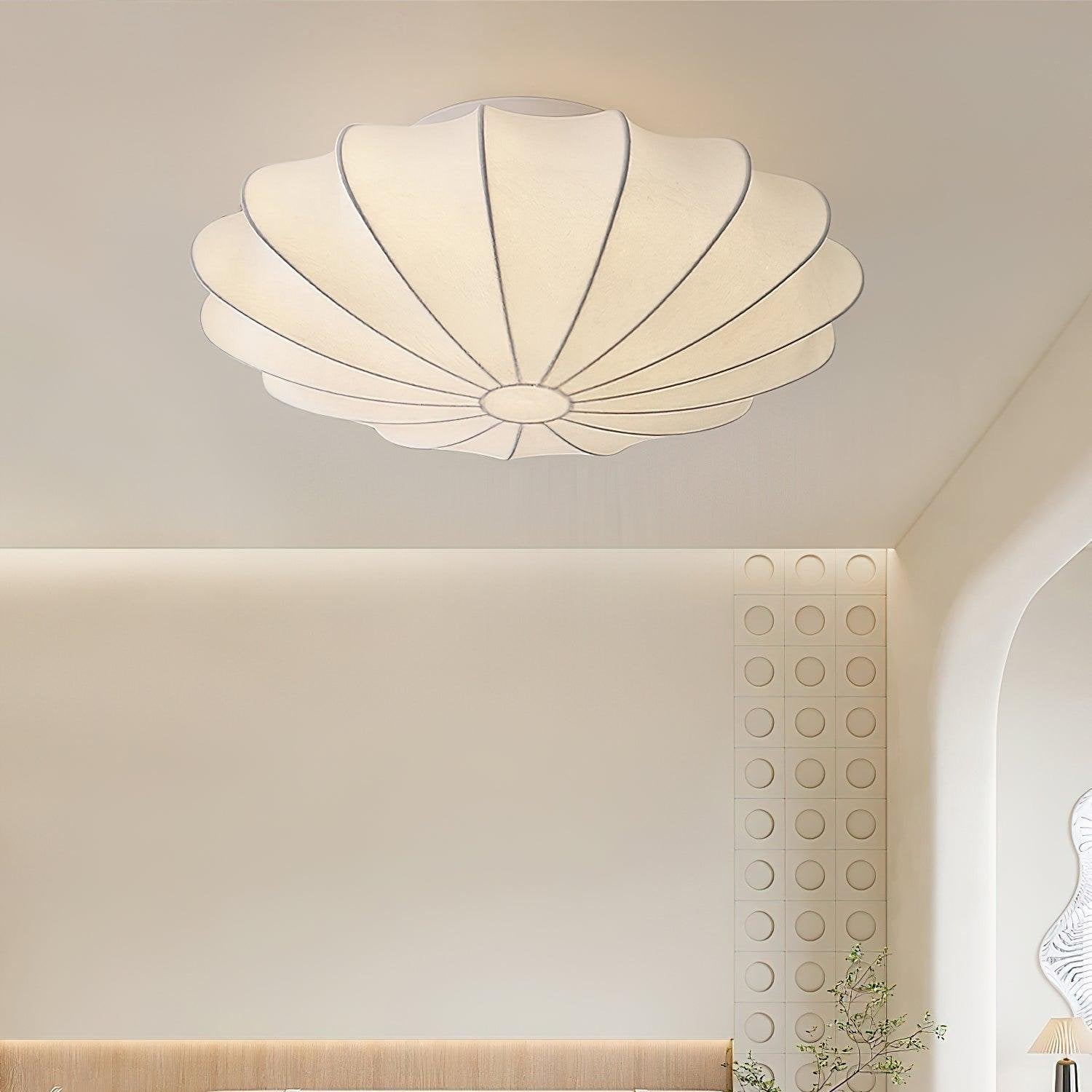 Deckenleuchte Muschel-Design mit warmem Licht