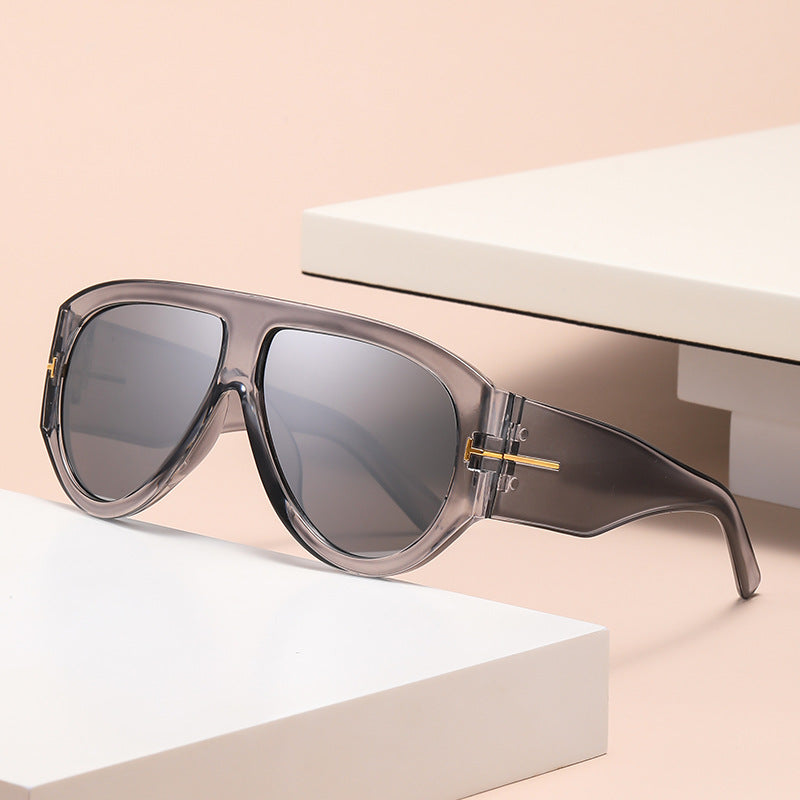 Aviator Oversized Sunglasses with UV400 Protection