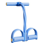 Resistance Band Sit-Up Trainer with Foot Pedals