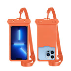 Waterproof phone case with adjustable carrying strap