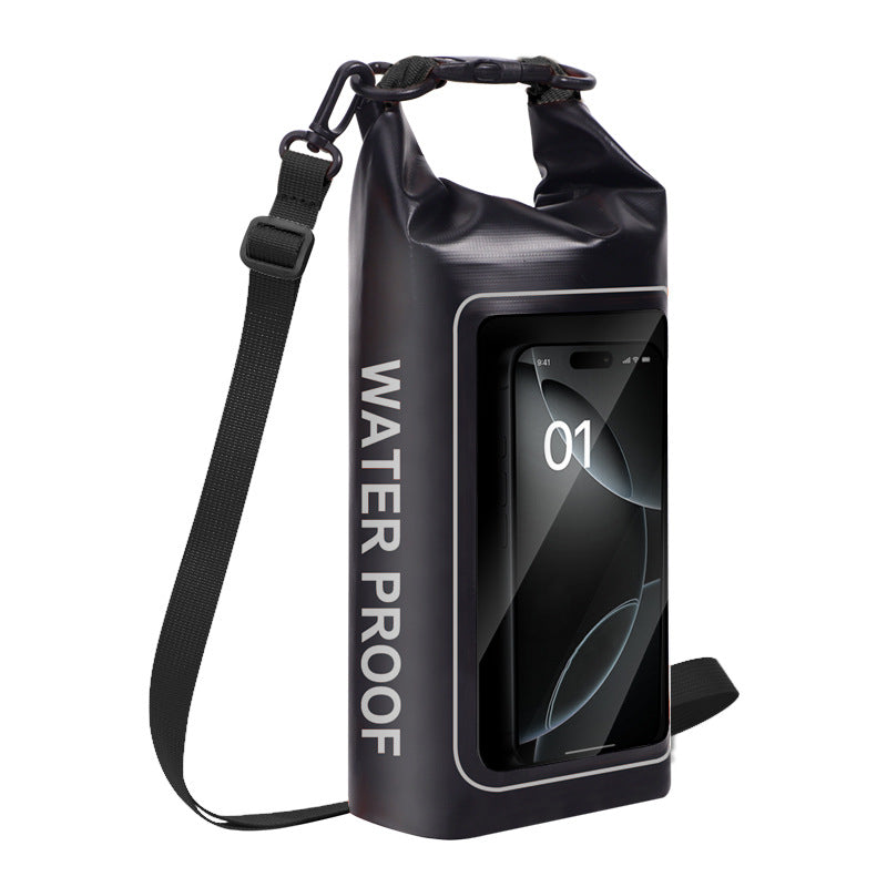 Waterproof phone pouch with shoulder strap