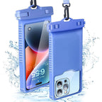 Waterproof phone case with adjustable carrying strap