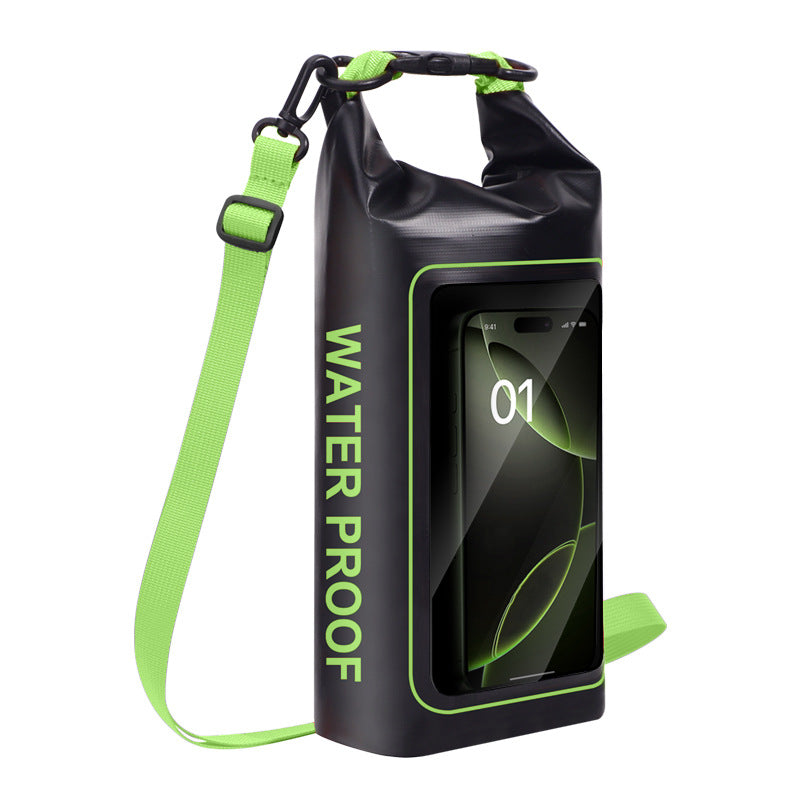 Waterproof phone pouch with shoulder strap