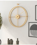 Minimalist wall clock with silent movement