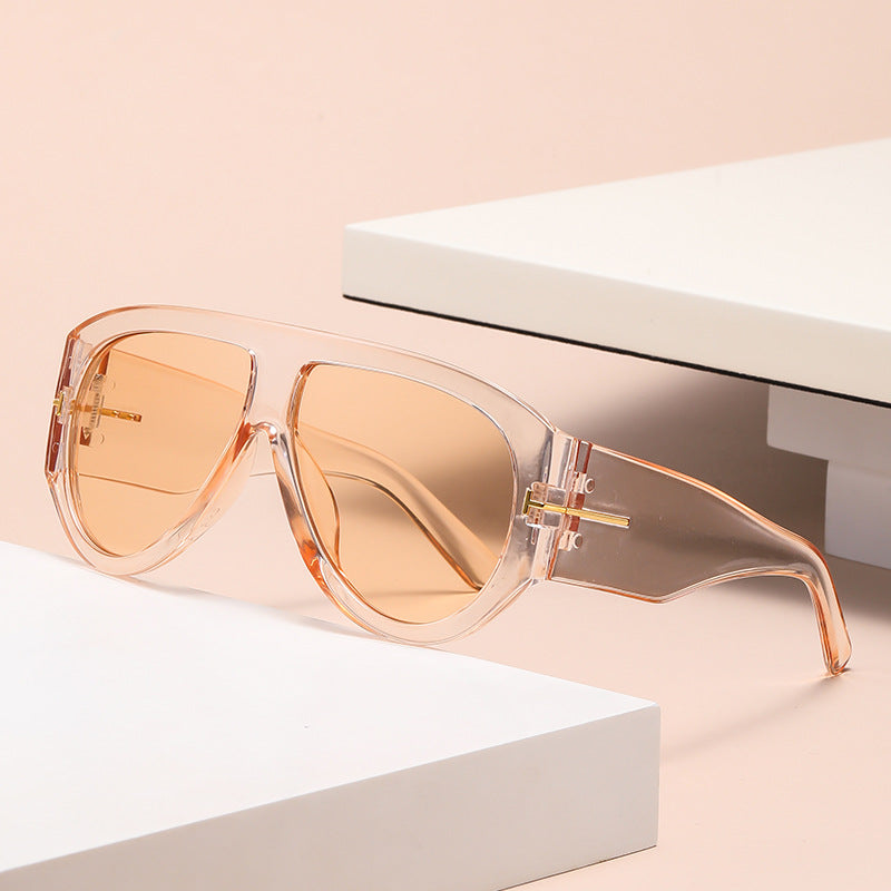Aviator Oversized Sunglasses with UV400 Protection