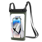 Waterproof smartphone case with carrying strap