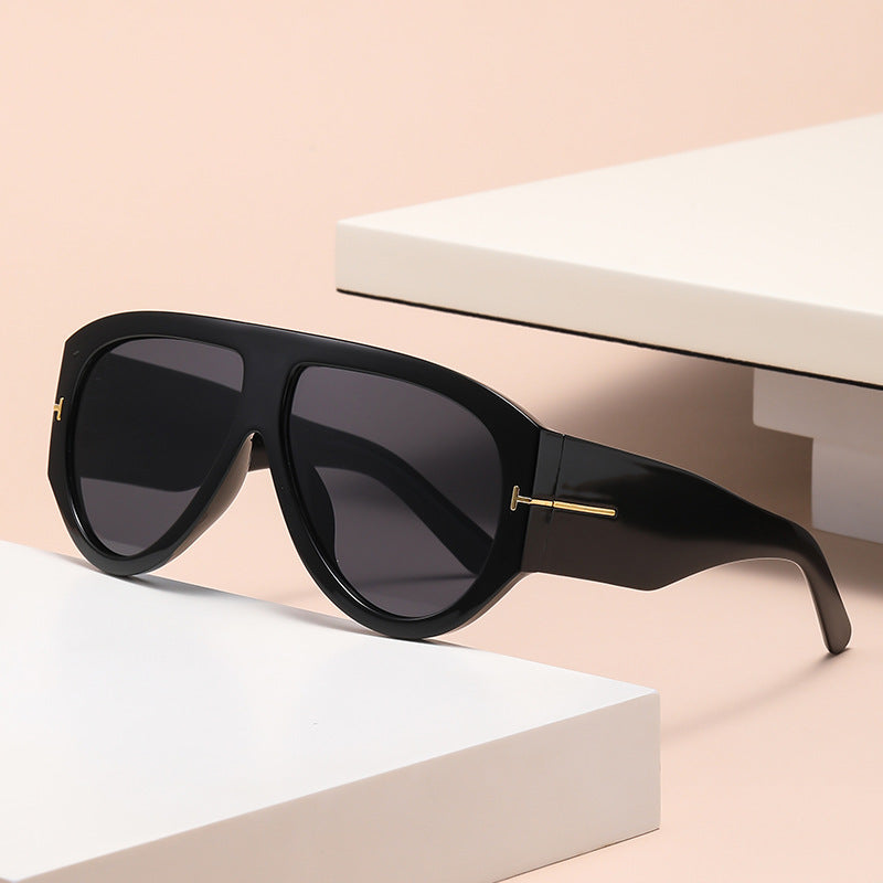 Aviator Oversized Sunglasses with UV400 Protection