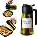 Glass Oil Sprayer 2-in-1 with Spray and Pour Function
