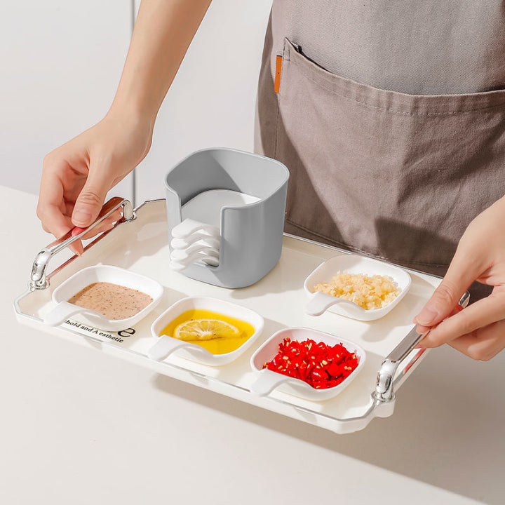Dipschalen mit Halter (Set mit 6 Stück)