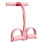 Resistance Band Sit-Up Trainer with Foot Pedals