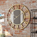 Vintage Wanduhr mit Spiegel -   Mivoza Deutschland