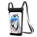 Waterproof smartphone case with carrying strap