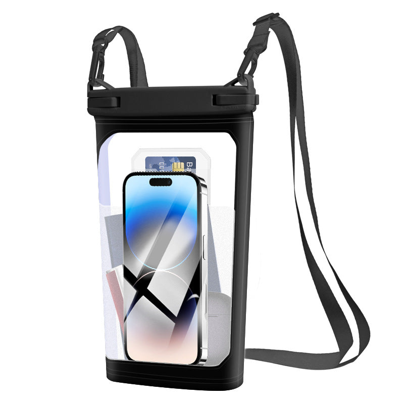 Waterproof smartphone case with carrying strap