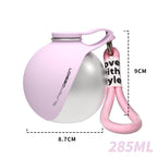 Dog Water Bottle 2-in-1 with Silicone Bowl