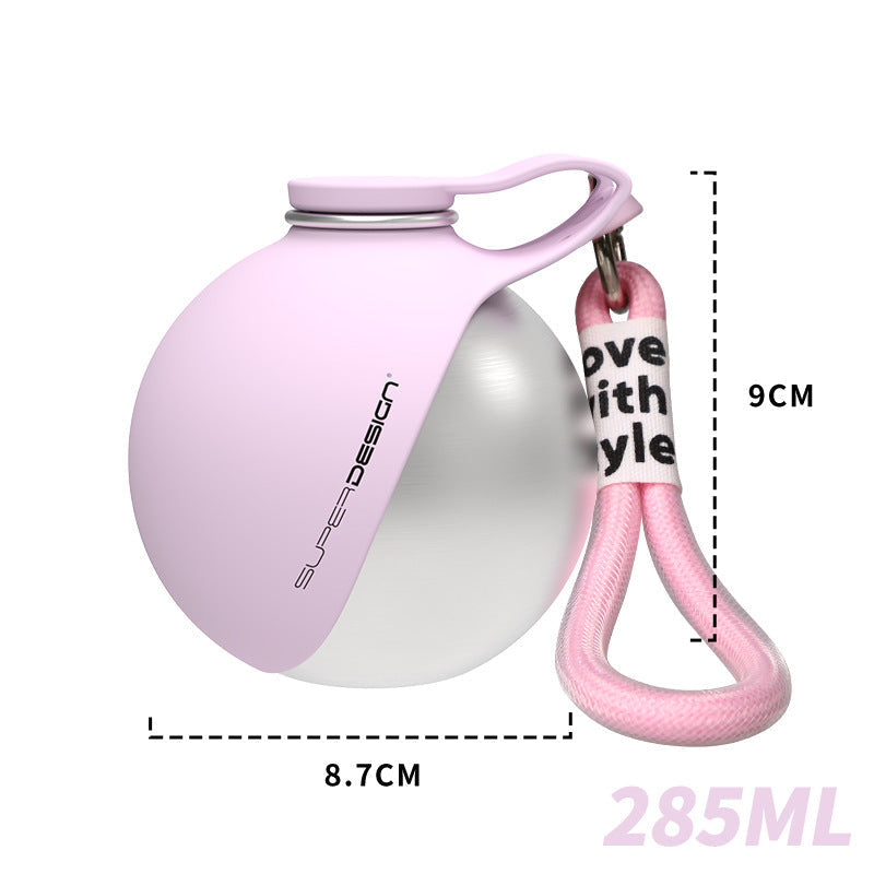 Hunde-Trinkflasche 2-in-1 mit Silikonnapf