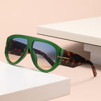 Aviator Oversized Sunglasses with UV400 Protection