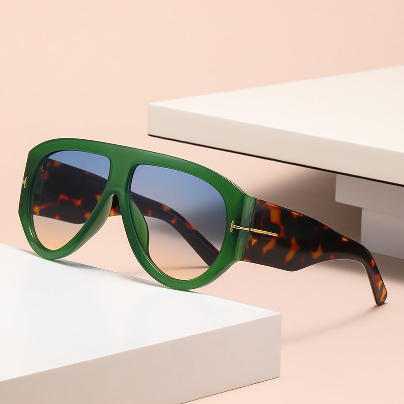 Aviator Oversized Sunglasses with UV400 Protection