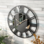 Vintage Wanduhr mit Spiegel -   Mivoza Deutschland