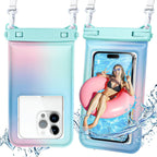 Waterproof phone case with carrying strap