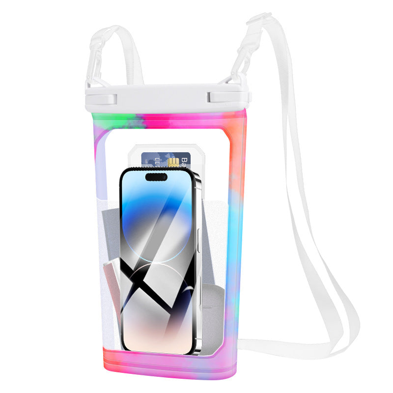 Waterproof smartphone case with carrying strap