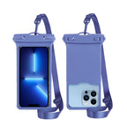 Waterproof phone case with adjustable carrying strap