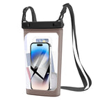 Waterproof smartphone case with carrying strap