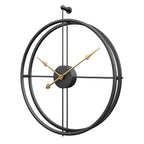 Minimalist wall clock with silent movement