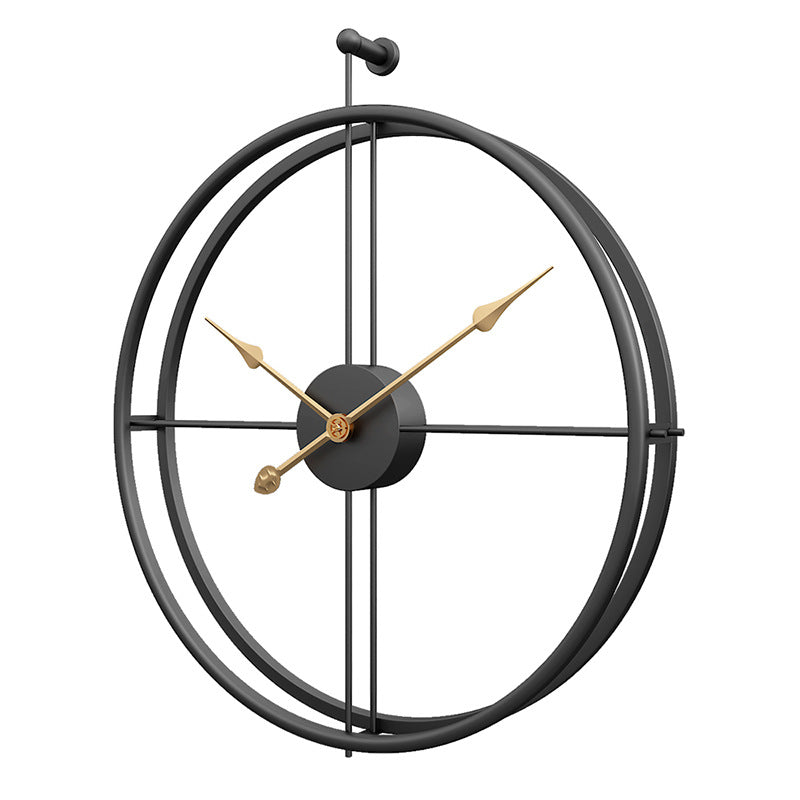 Minimalist wall clock with silent movement