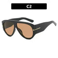 Aviator Oversized Sunglasses with UV400 Protection