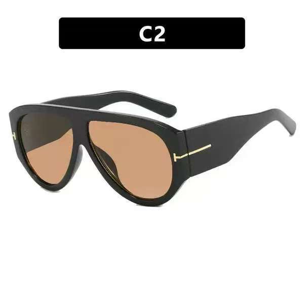 Aviator Oversized Sunglasses with UV400 Protection