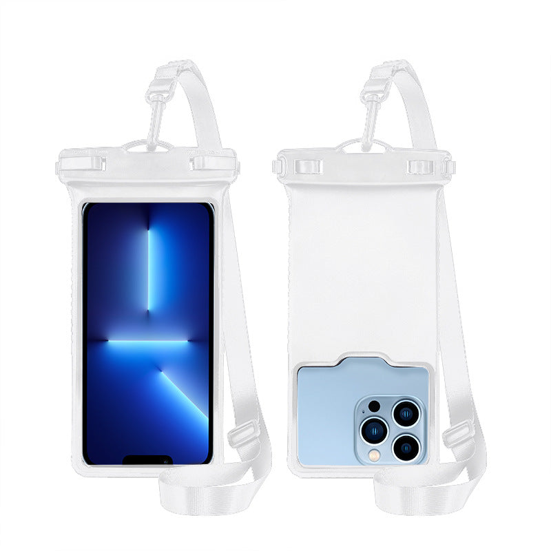 Waterproof phone case with adjustable carrying strap