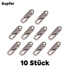 Metal Zipper Pull Universal - Set of 10