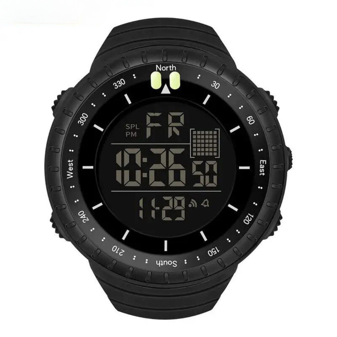 Outdoor-Uhr mit Kompass und 50m Wasserdichtigkeit