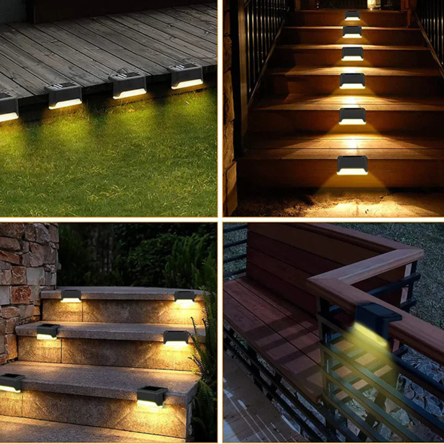 Solar garden lights for paths and terraces