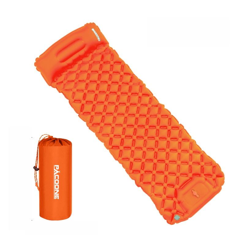 Aufblasbare Campingmatte mit Kissen – Leicht, Wasserdicht & Kompakt