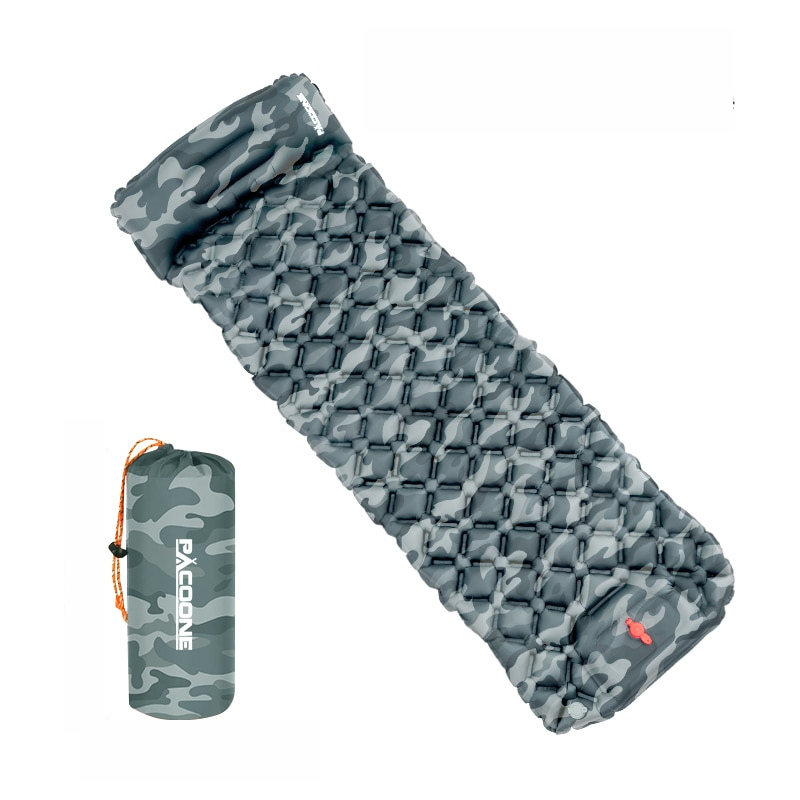 Aufblasbare Campingmatte mit Kissen – Leicht, Wasserdicht & Kompakt