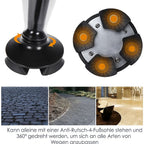 Faltbarer Gehstock mit LED-Beleuchtung und Alarm