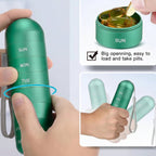 Waterproof Aluminum Pill Organizer – 7 Compartments