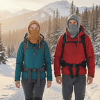 Wintermütze mit Nackenschutz und winddichter Außenschicht