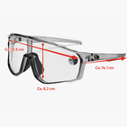 Sport-Sonnenbrille mit adaptiven Gläsern