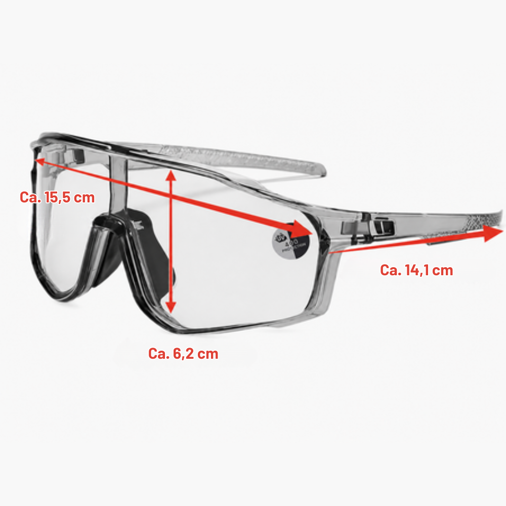 Sport-Sonnenbrille mit adaptiven Gläsern