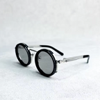 Retro Sonnenbrille mit UV400-Schutz – Runde Gläser