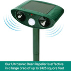 Ultrasonic Animal Repellent Solar – Motion Detector Against Raccoons
